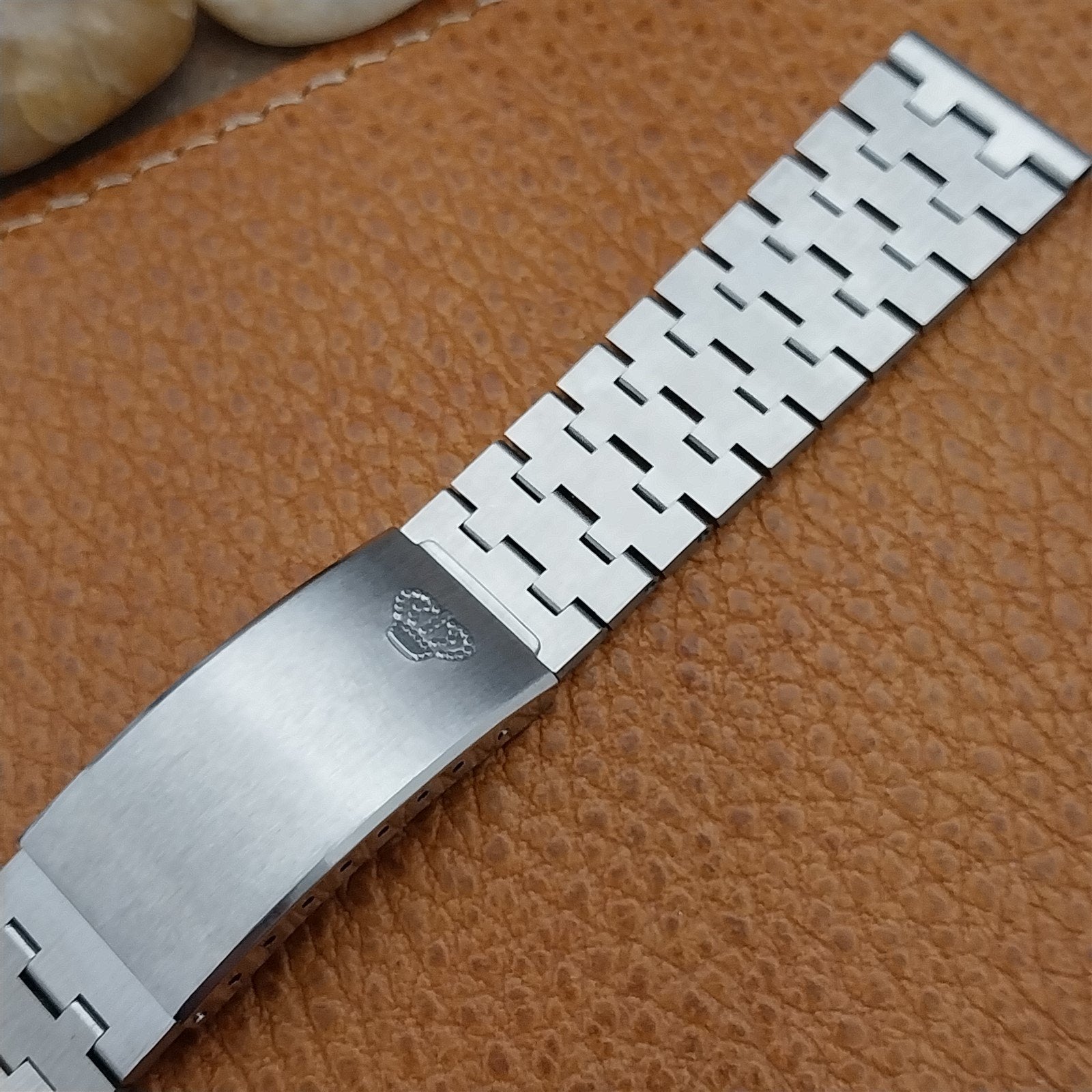 18mm Jules Jurgensen Stainless Steel nos Swiss 1970s Unused Vintage Watch Band