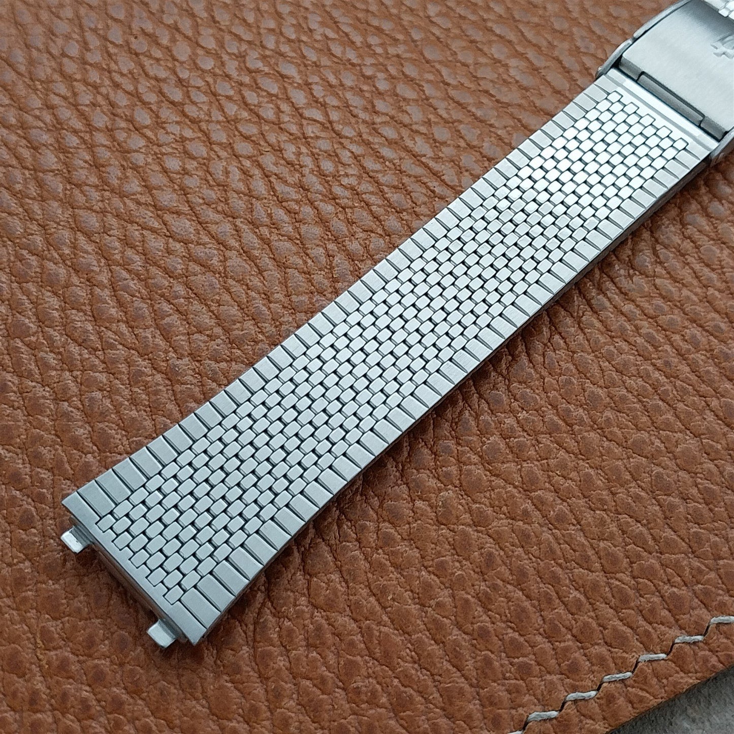 Bulova Accutron 2-Piece Stainless Steel 16mm Flared nos Vintage Watch Band