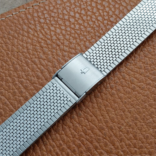 Bulova Accutron 2-Piece Stainless Steel 16mm Flared nos Vintage Watch Band