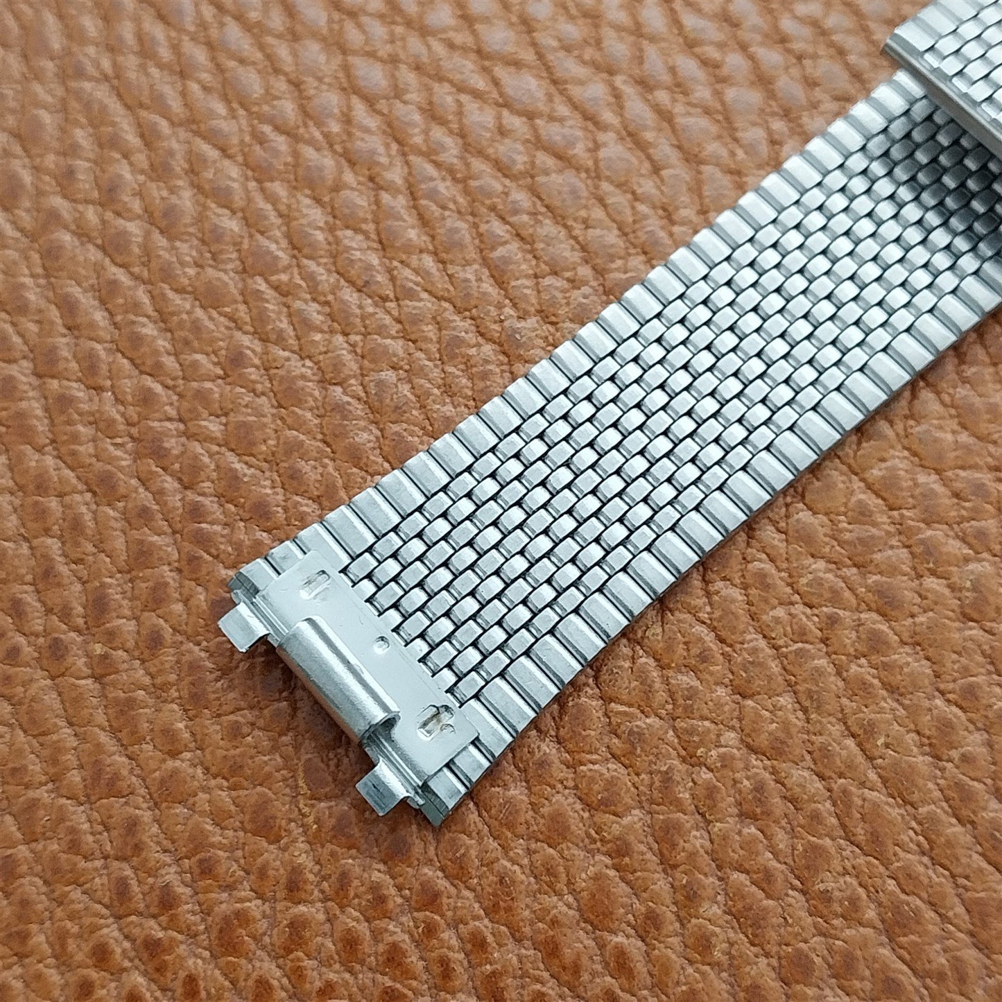 Bulova Accutron 2-Piece Stainless Steel 16mm Flared nos Vintage Watch Band