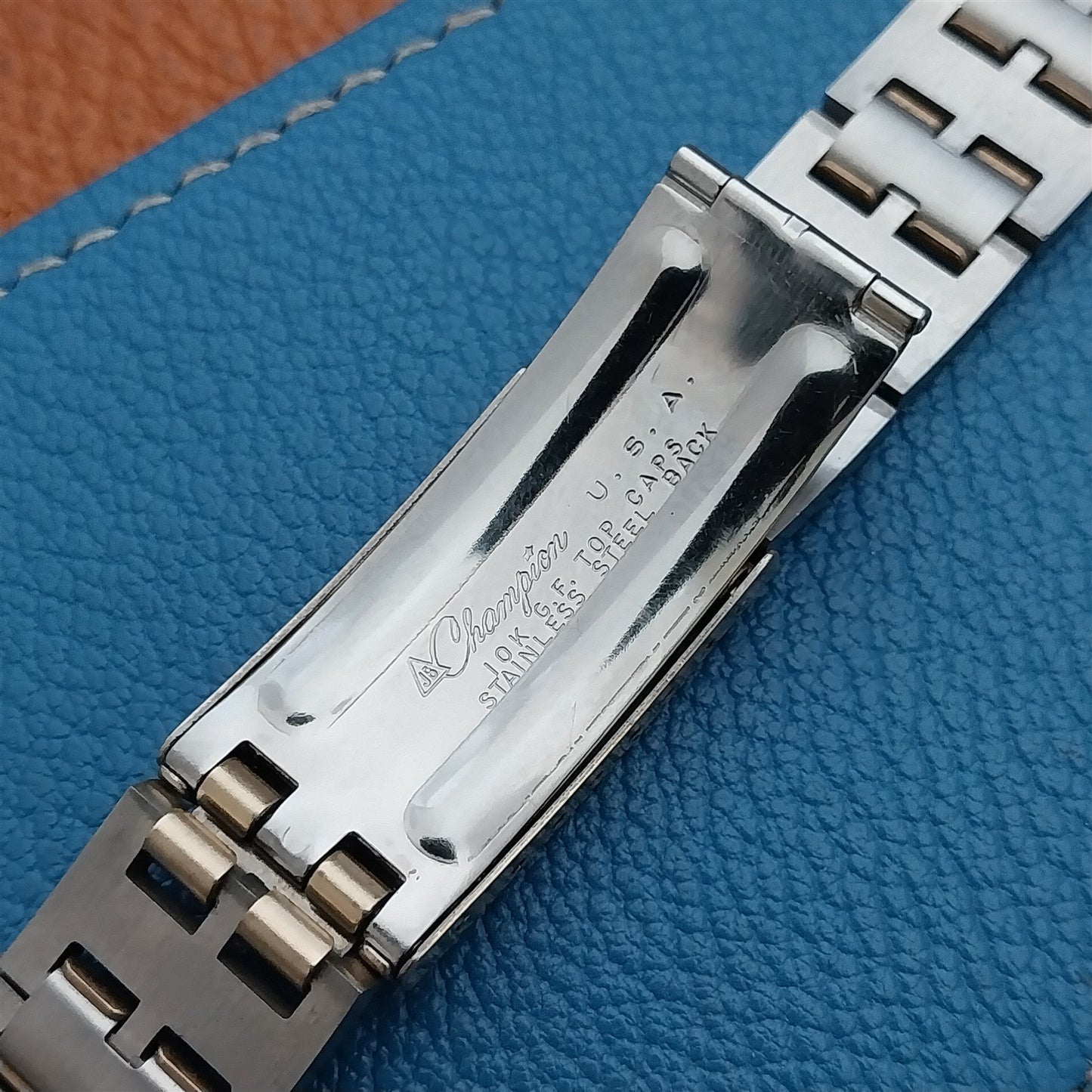 19mm Vintage Hamilton Gold-Filled & Stainless Unused 1970s Classic Watch Band