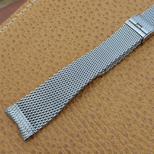 Longines 11/16" Stainless Steel Mesh nos 1960s Unused Vintage Watch Band