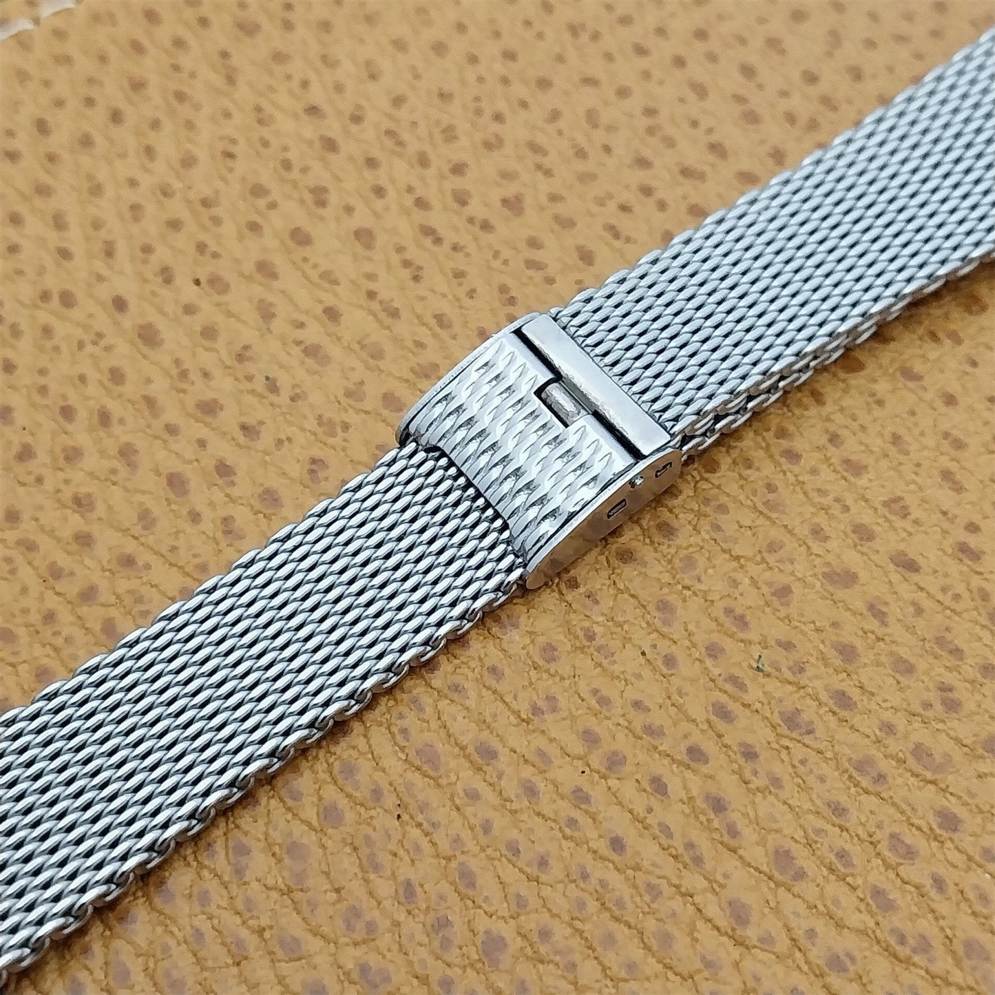 Longines 11/16" Stainless Steel Mesh nos 1960s Unused Vintage Watch Band