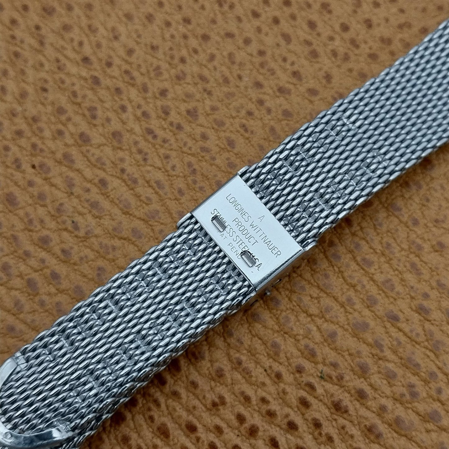 Longines 11/16" Stainless Steel Mesh nos 1960s Unused Vintage Watch Band