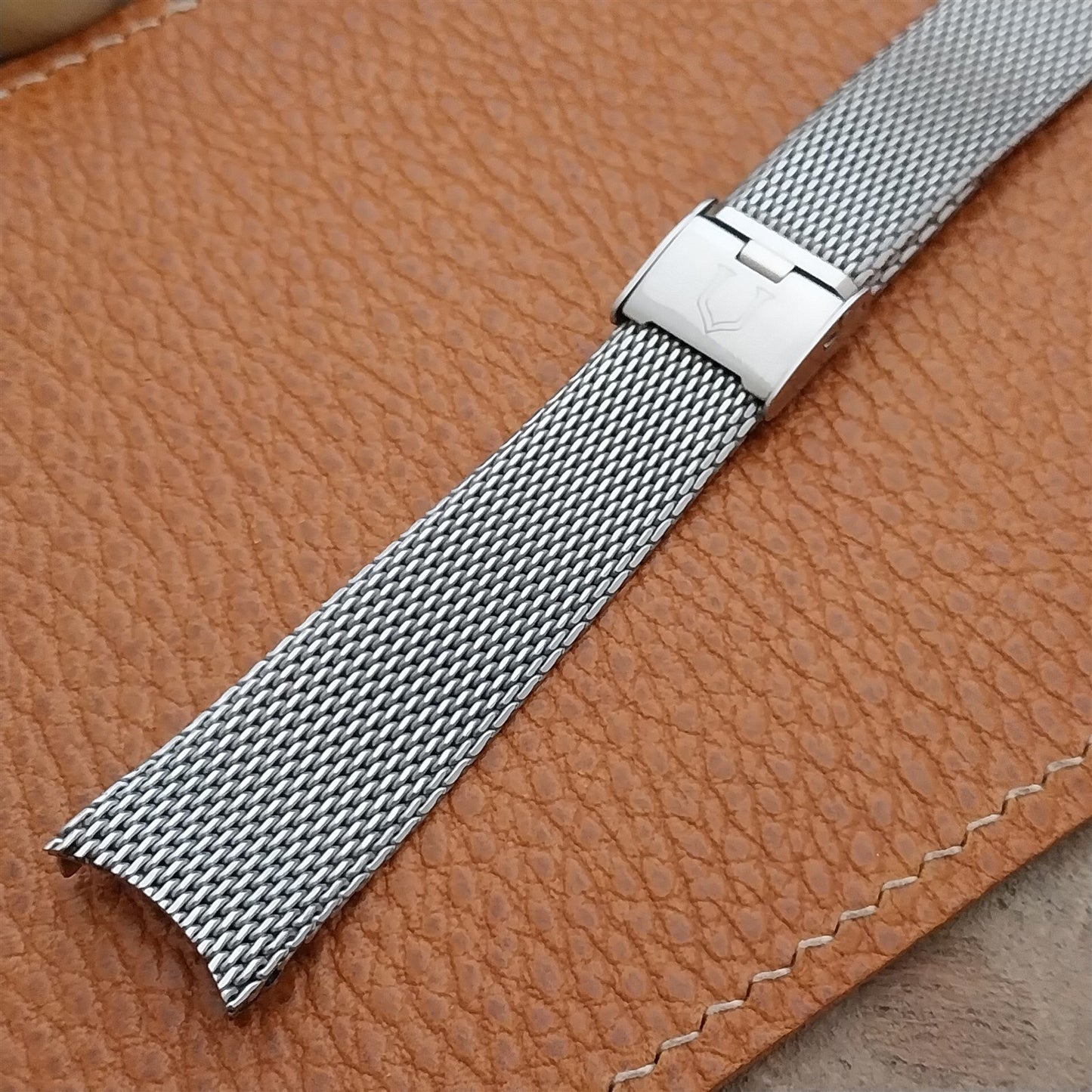 Vintage Universal Geneve 17.5mm Stainless Steel Mesh 1960s Unused Watch Band