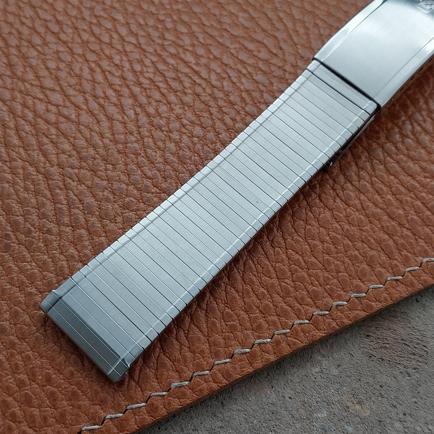 Longines Stainless Steel 17.2mm JB Champion Unused nos 1960s Vintage Watch Band