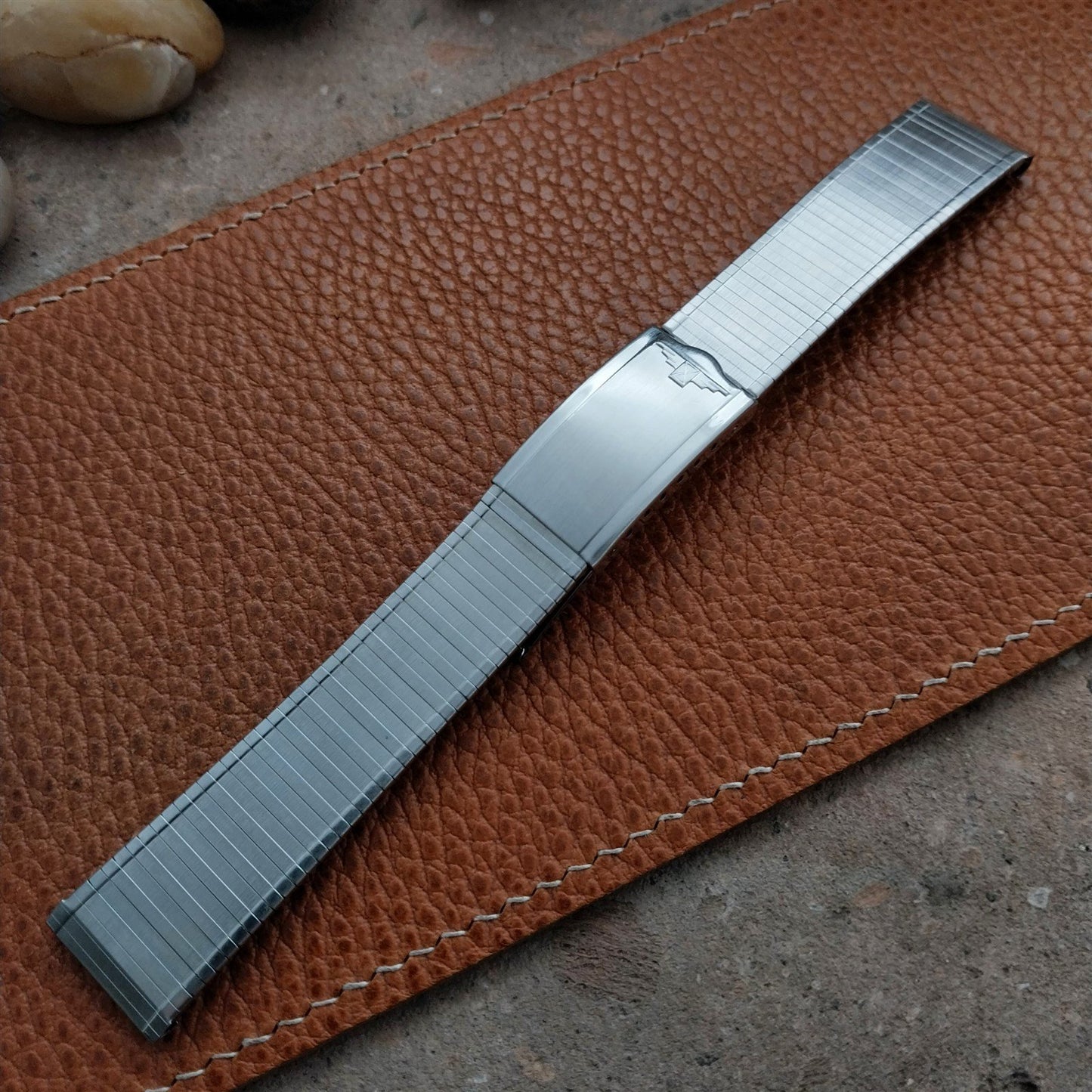 Longines Stainless Steel 17.2mm JB Champion Unused nos 1960s Vintage Watch Band