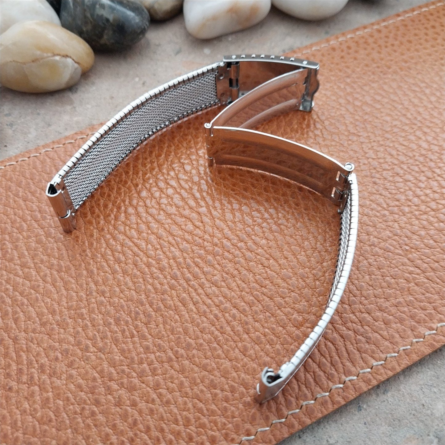 Longines Stainless Steel 17.2mm JB Champion Unused nos 1960s Vintage Watch Band