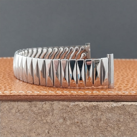 19mm 18mm 16mm 1960s Bellavance Stainless Steel Classic Stretch nos Watch Band