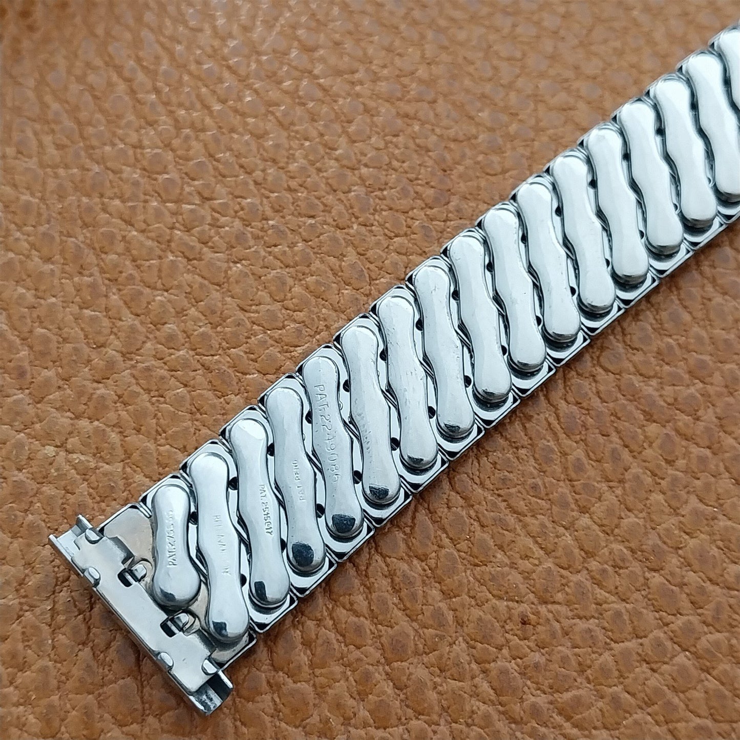 19mm 18mm 16mm 1960s Bellavance Stainless Steel Classic Stretch nos Watch Band