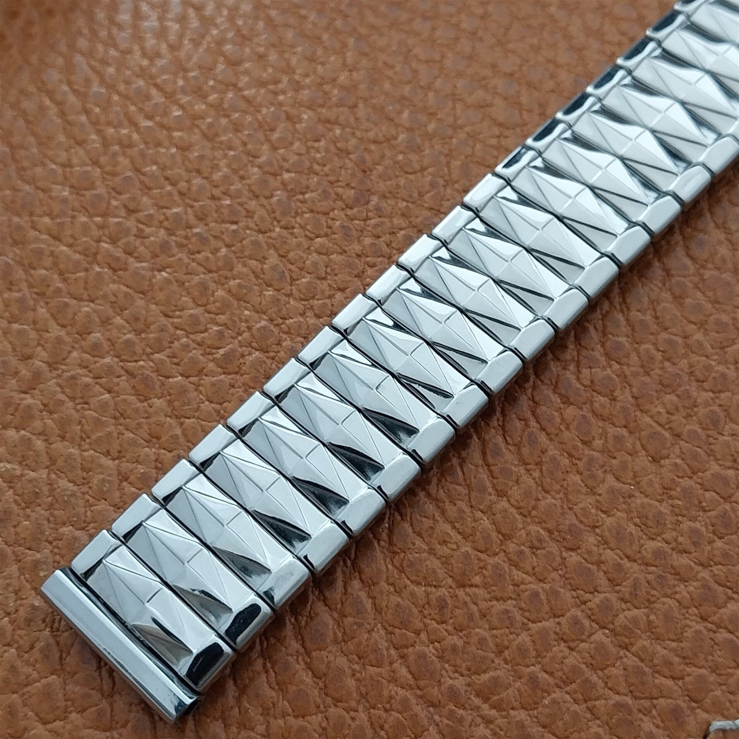 5/8" 1960s Bellavance Stainless Steel Classic Stretch Unused Vintage Watch Band