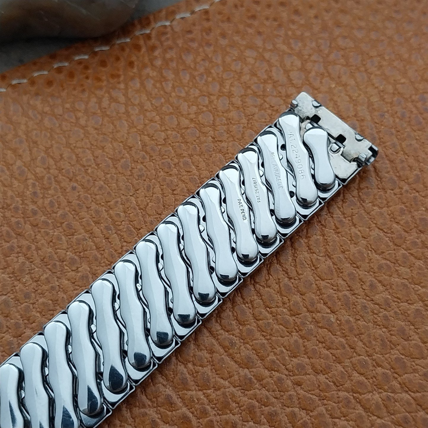 5/8" 1960s Bellavance Stainless Steel Classic Stretch Unused Vintage Watch Band