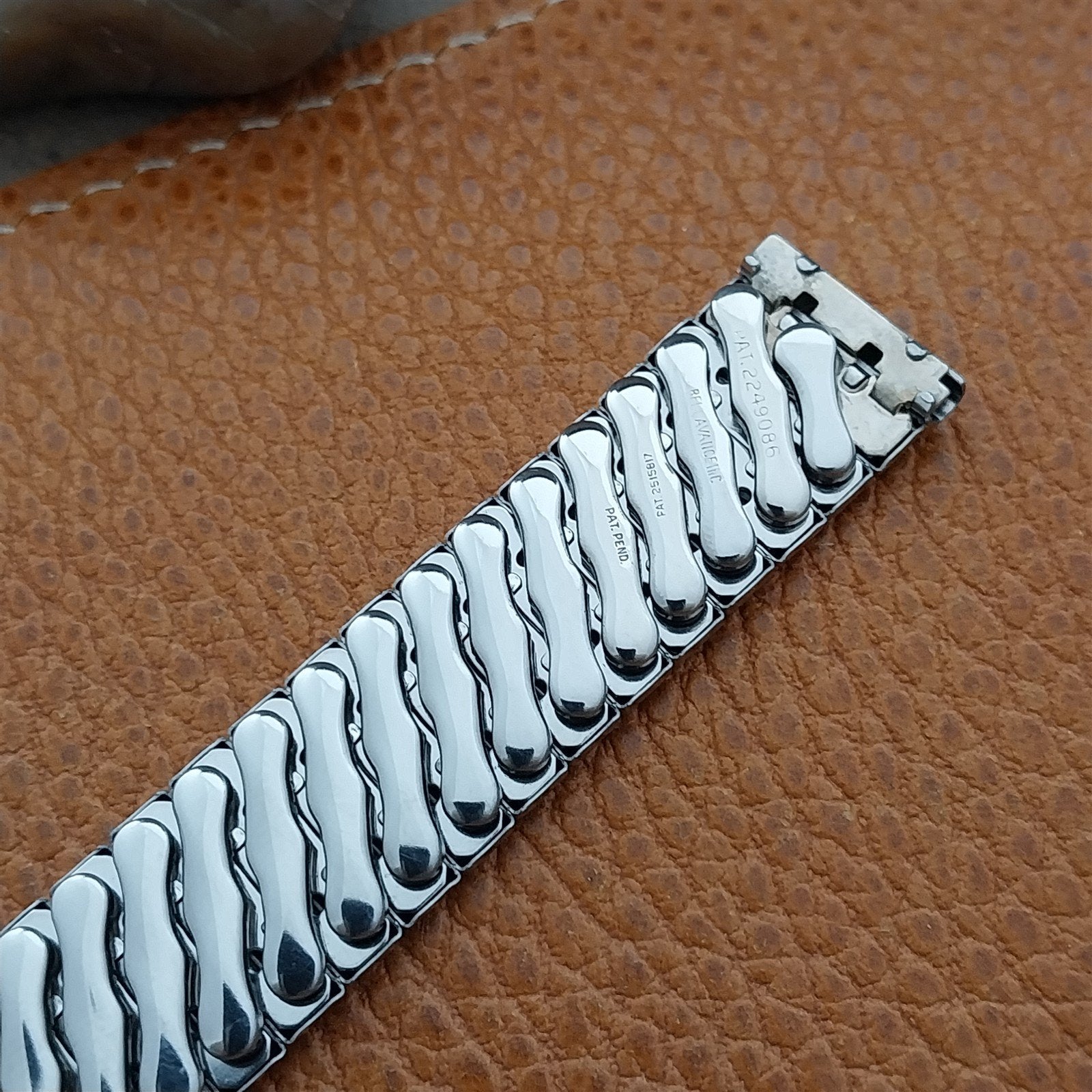 5/8" 1960s Bellavance Stainless Steel Classic Stretch Unused Vintage Watch Band