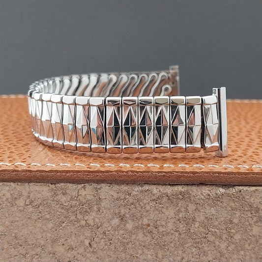 19mm 18mm 1960s Bellavance Stainless Steel Expansion Unused Vintage Watch Band