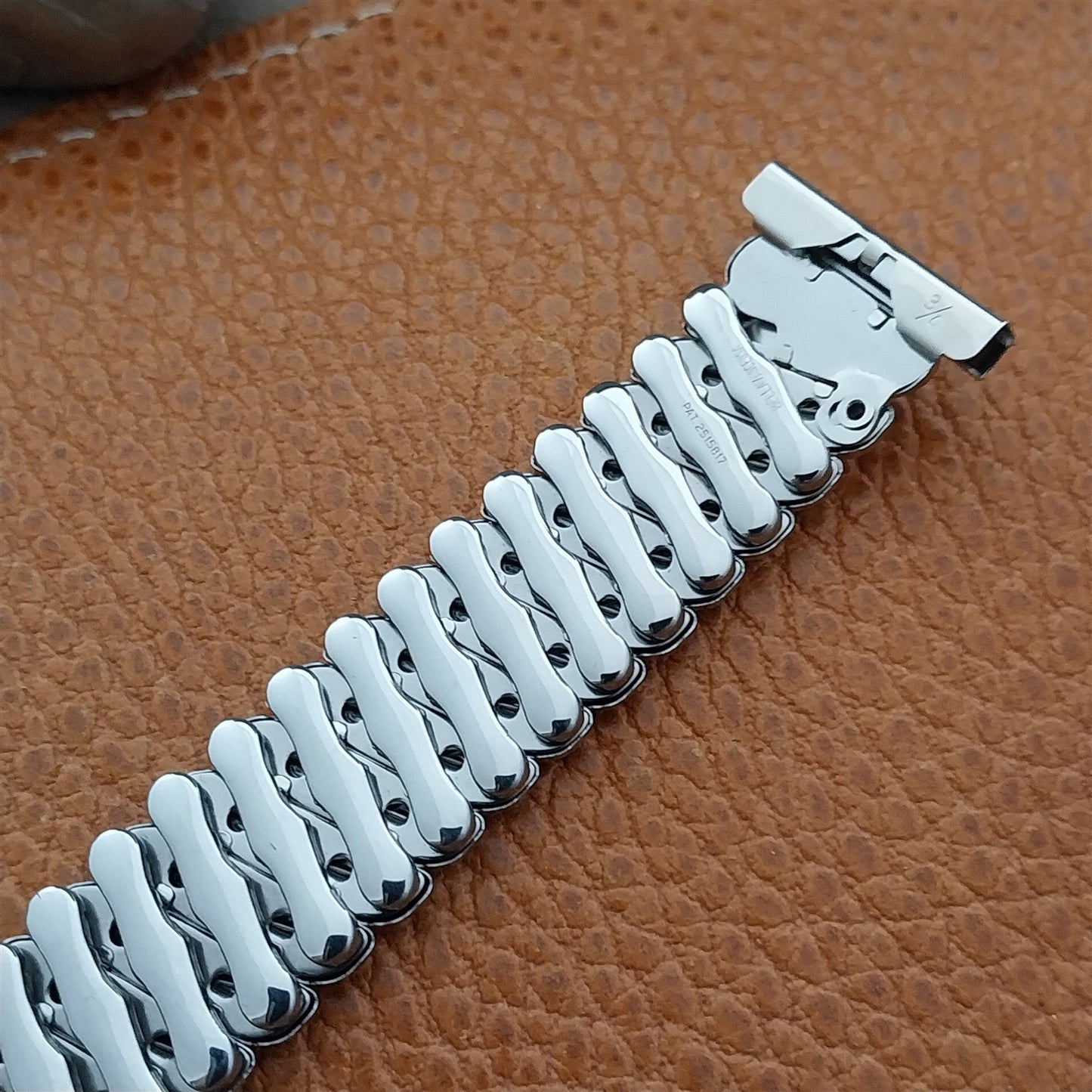 19mm 18mm 16mm 1950s Bellavance Stainless Steel Expansion nos Vintage Watch Band