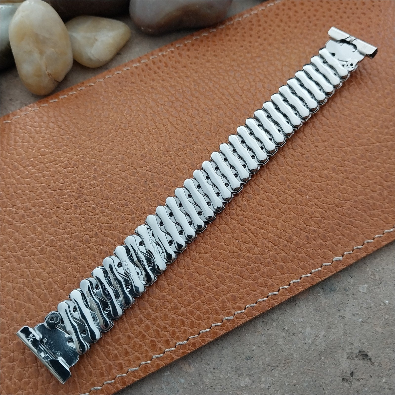 19mm 18mm 16mm 1950s Bellavance Stainless Steel Expansion nos Vintage Watch Band