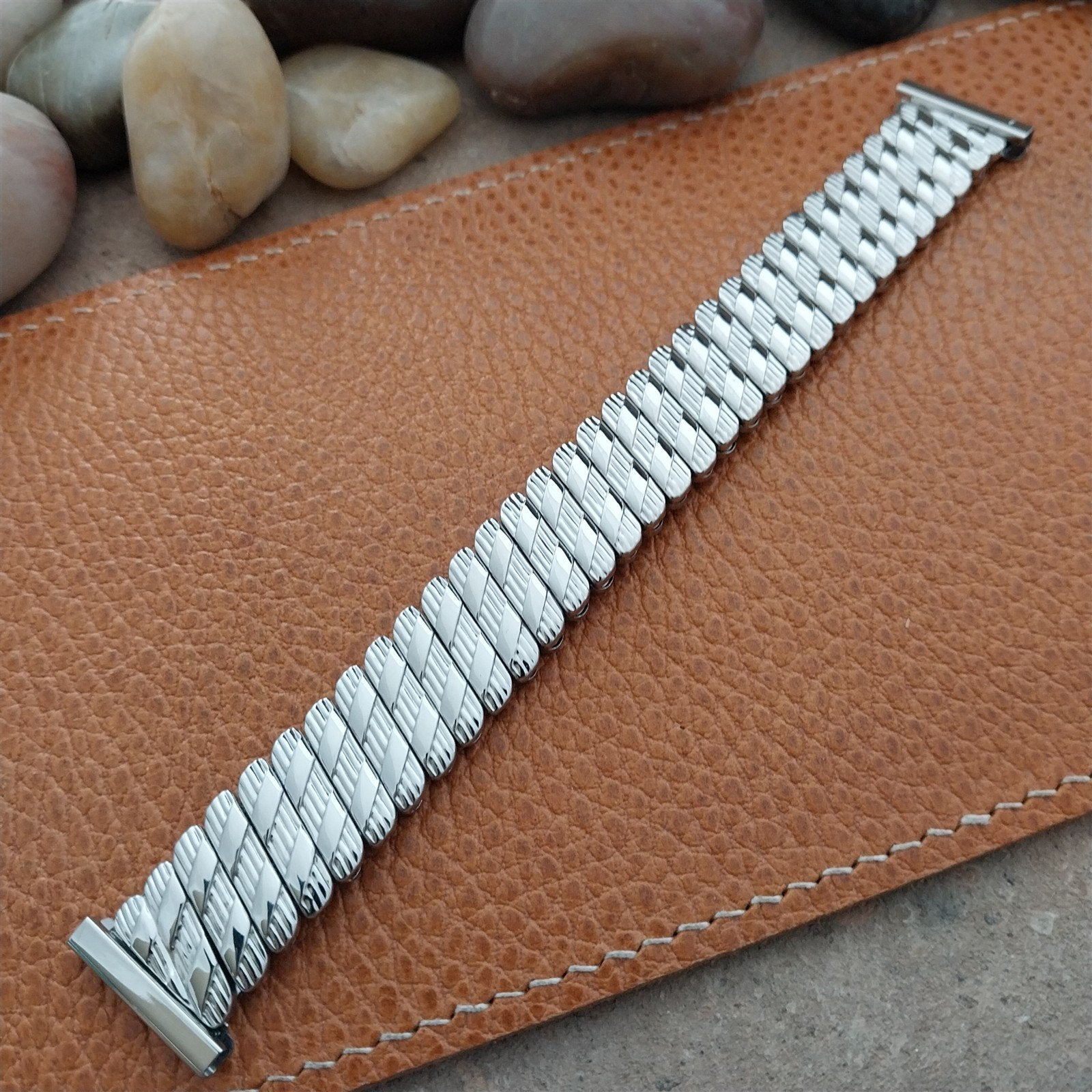 19mm 18mm 16mm 1950s Bellavance Stainless Steel Expansion nos Vintage Watch Band