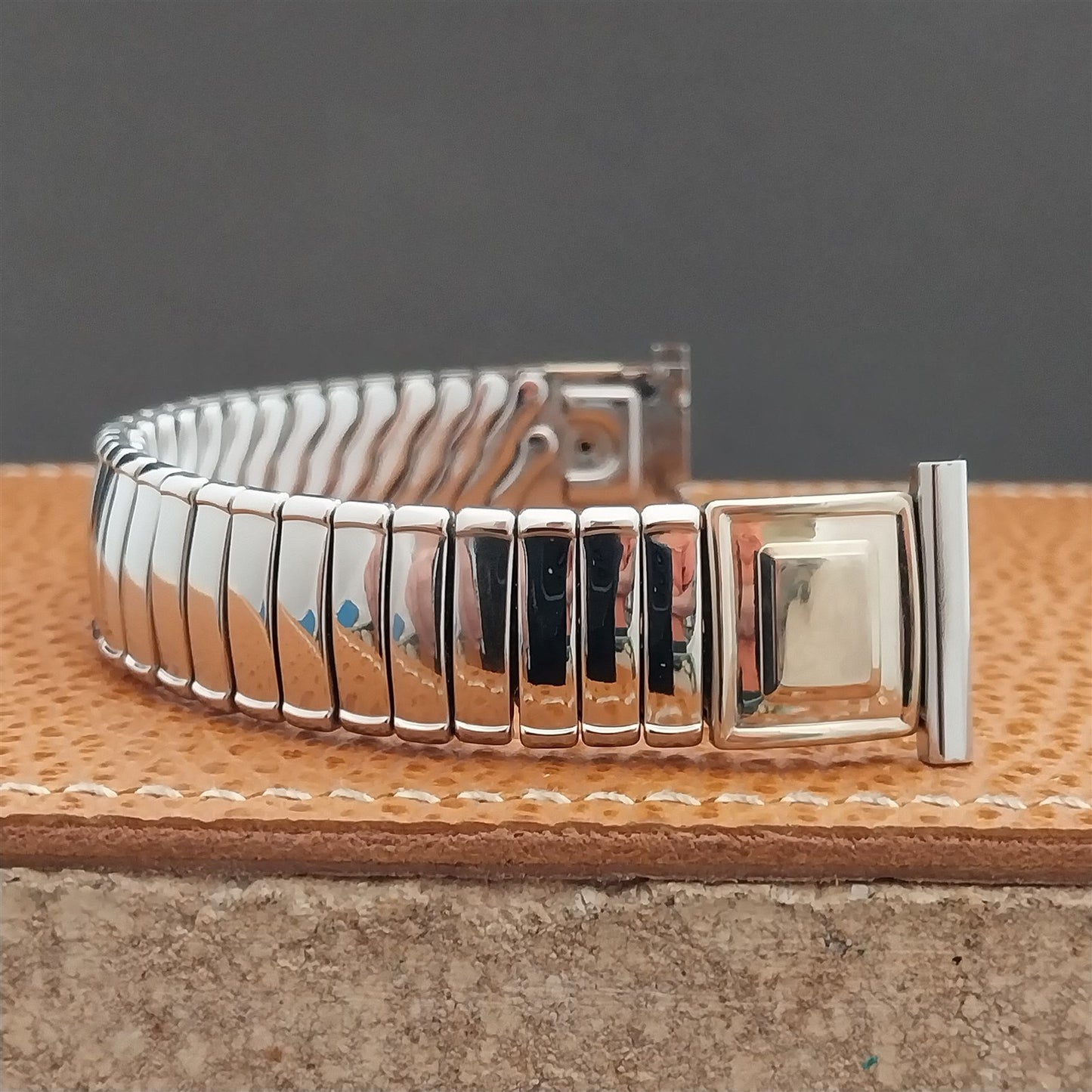 Vintage 19mm 18mm 16mm 1950s Bellavance Stainless Steel Expansion nos Watch Band