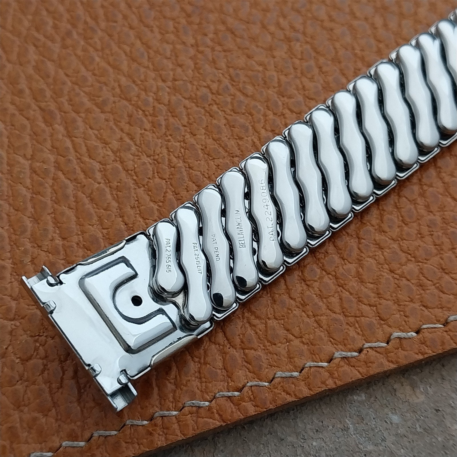 Vintage 19mm 18mm 16mm 1950s Bellavance Stainless Steel Expansion nos Watch Band