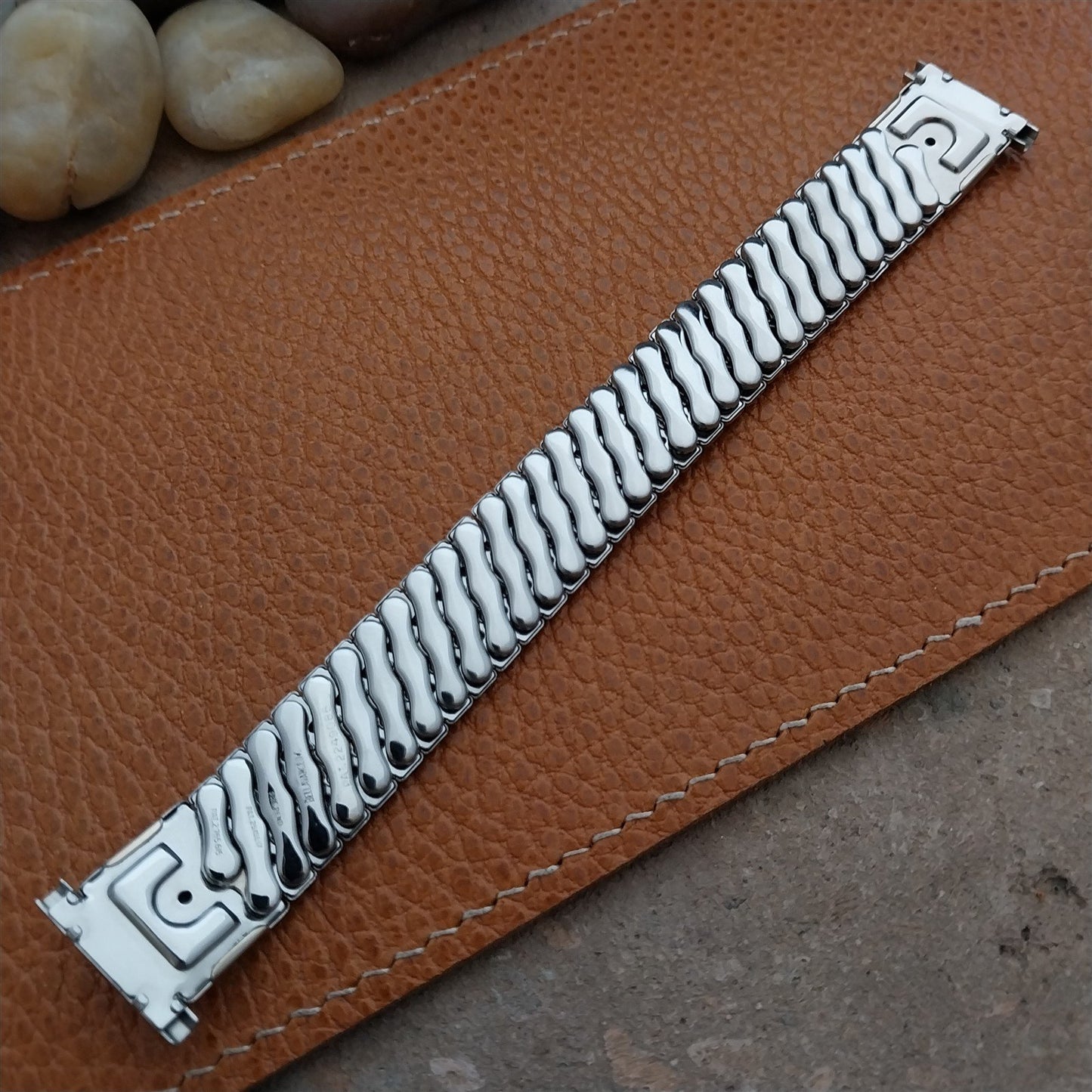 Vintage 19mm 18mm 16mm 1950s Bellavance Stainless Steel Expansion nos Watch Band