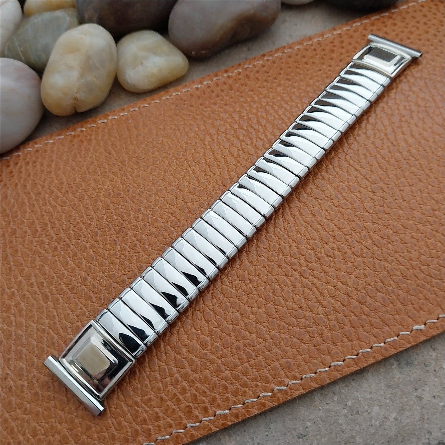 Vintage 19mm 18mm 16mm 1950s Bellavance Stainless Steel Expansion nos Watch Band