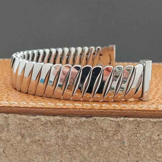 17.2mm 17mm 1950s Bellavance Stainless Steel Expansion nos Vintage Watch Band