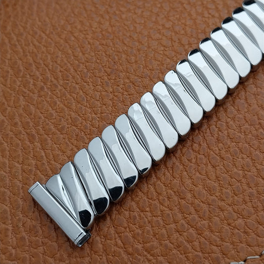 17.2mm 17mm 1950s Bellavance Stainless Steel Expansion nos Vintage Watch Band