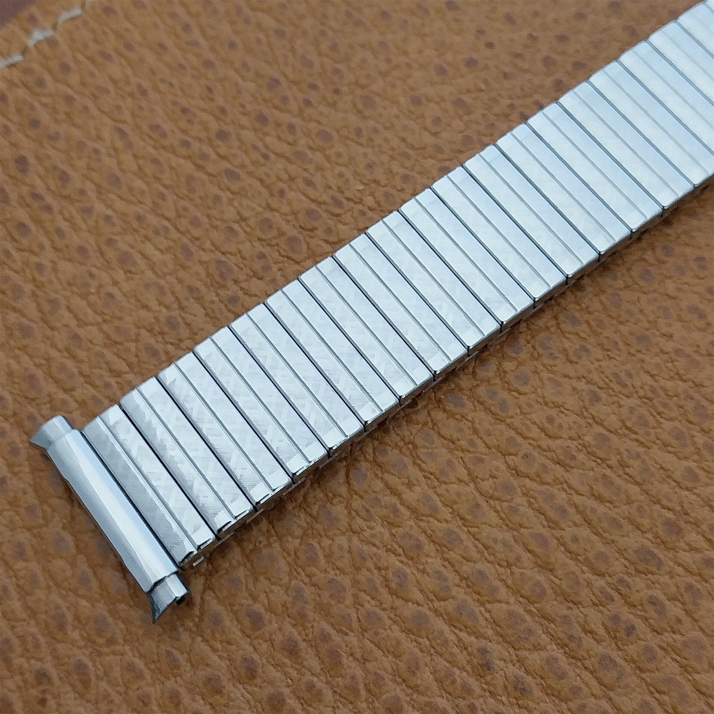 JB Champion Stainless Steel Expansion 18mm 19mm nos 1970s Vintage Watch Band