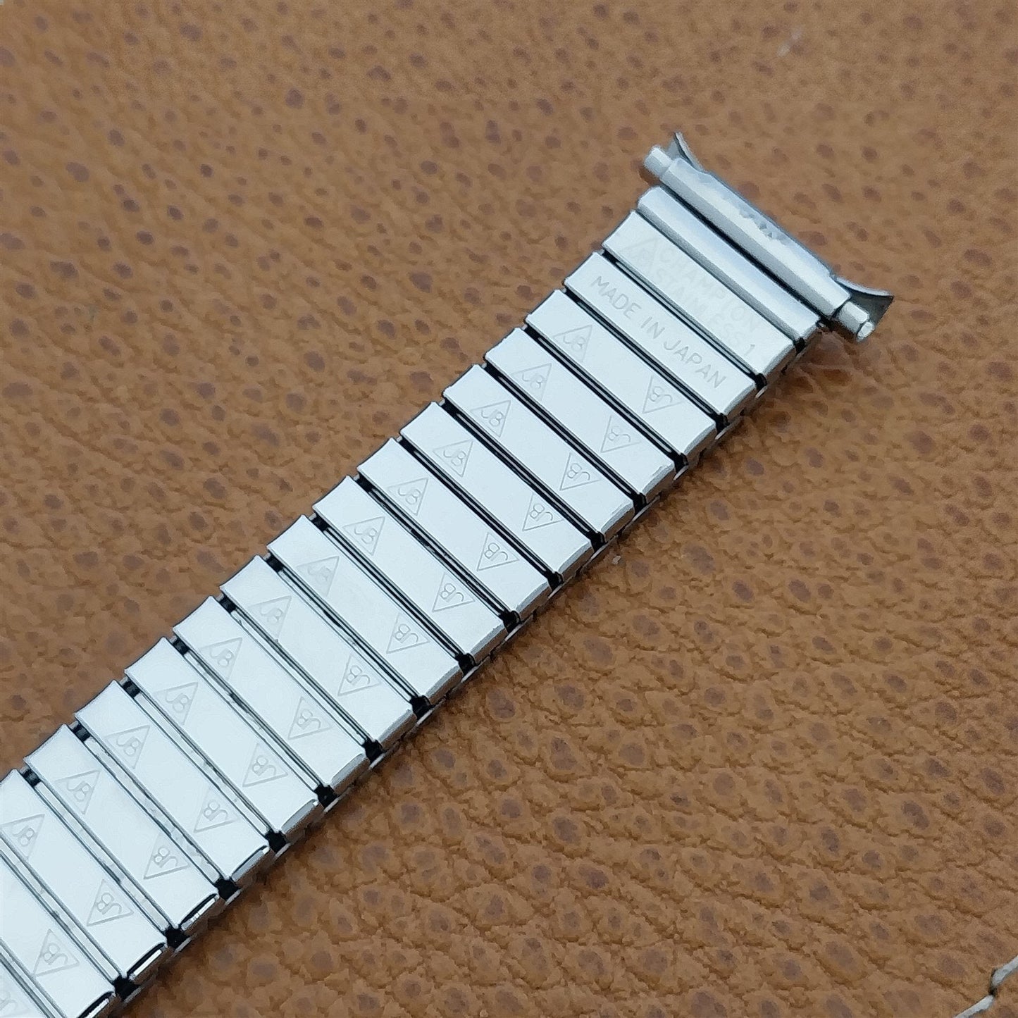 JB Champion Stainless Steel Expansion 18mm 19mm nos 1970s Vintage Watch Band