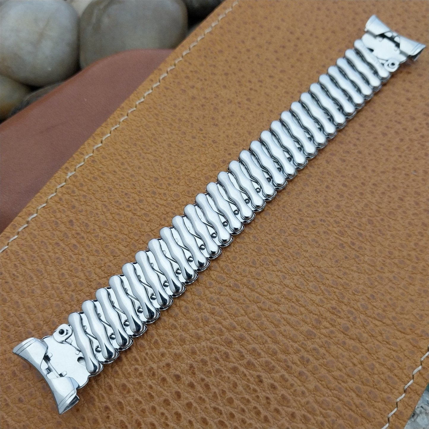 Stainless Steel nos 1950s Bellavance Vintage Watch Band 16mm 18mm 19mm