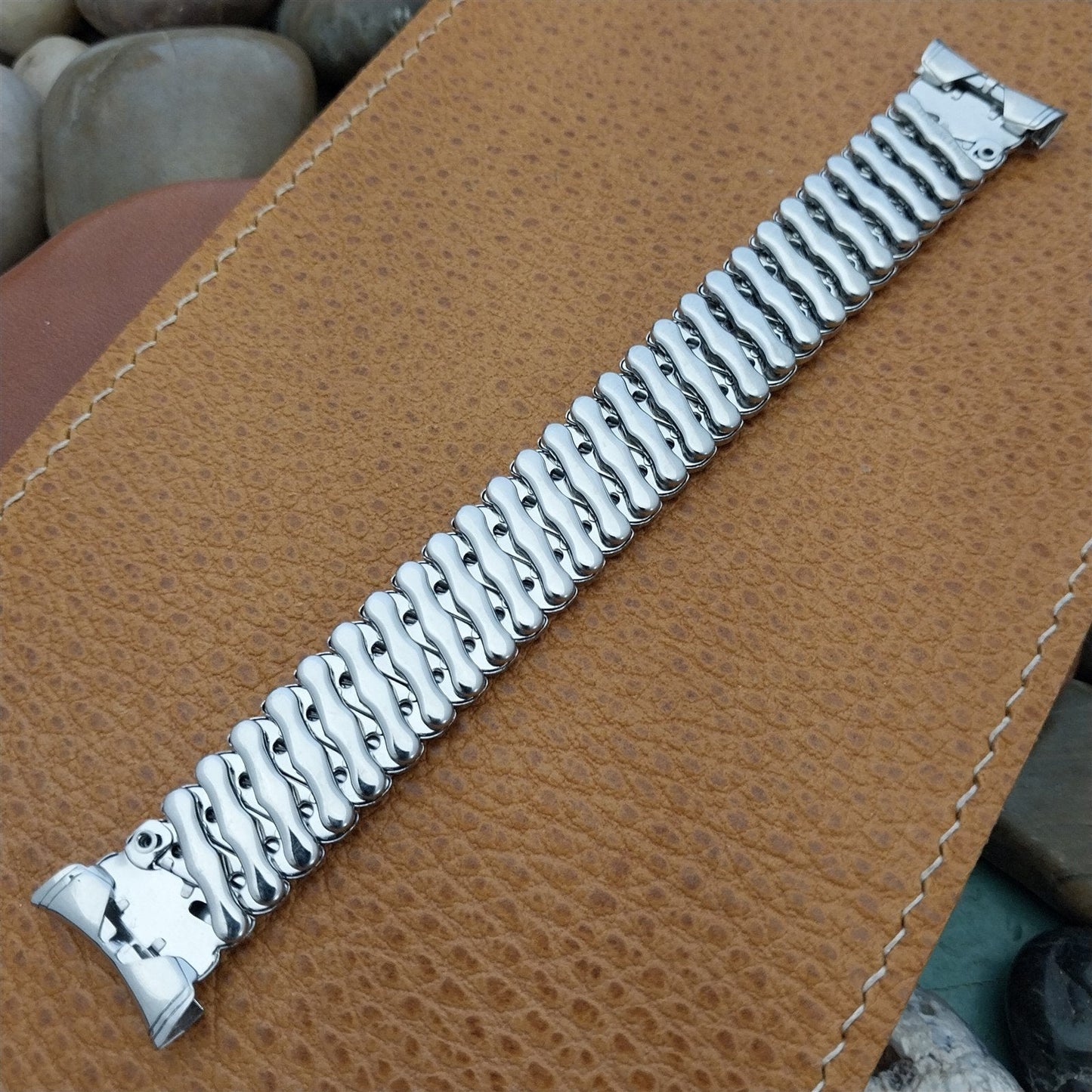 Stainless Steel nos 1950s Bellavance Vintage Watch Band 16mm 18mm 19mm