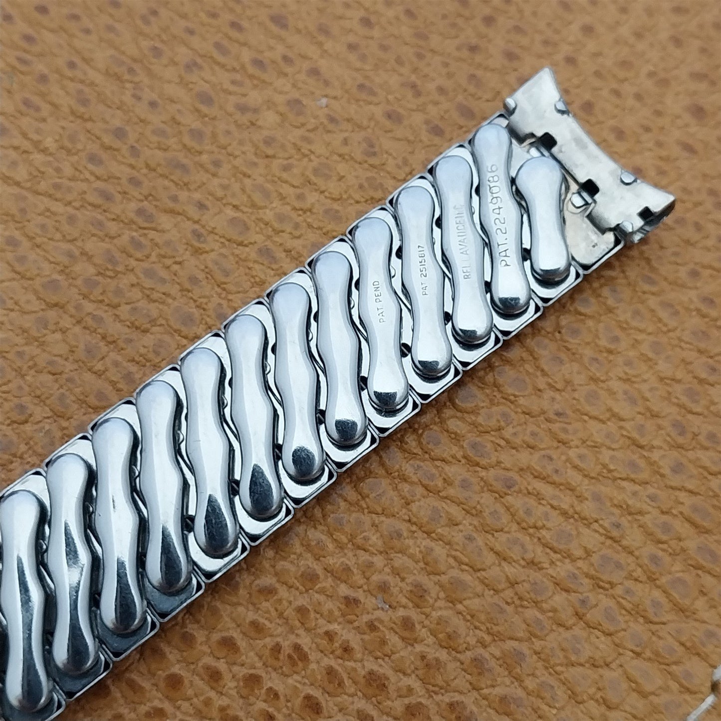 5/8" Stainless Steel Bellavance Classic Stretch Unused 1950s Vintage Watch Band
