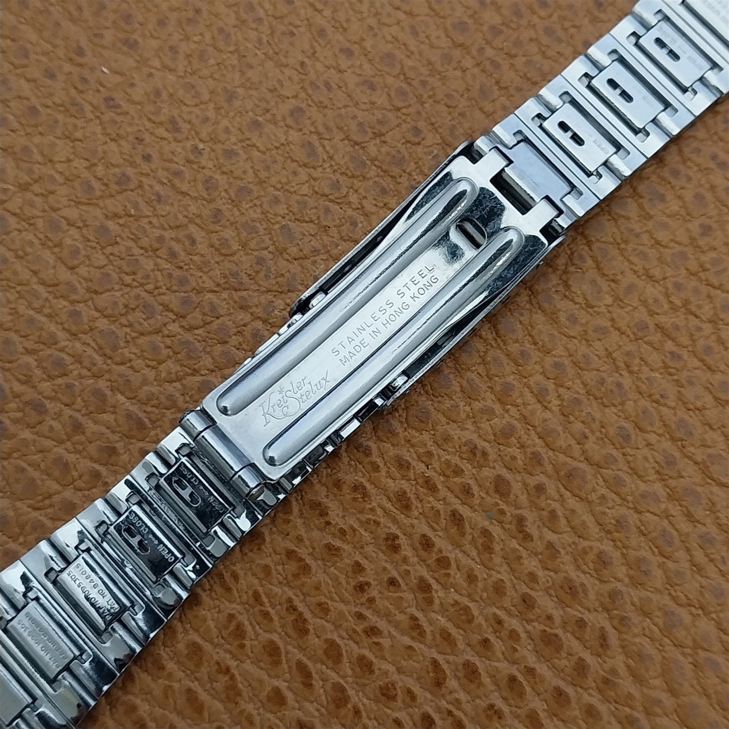 Womens Bulova Stainless Steel 16mm nos 1970s Stelux Vintage Watch Band