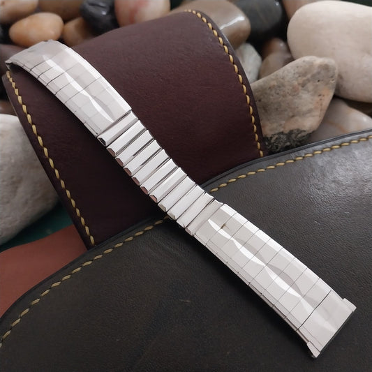 19mm 18mm White Gold-Filled Kreisler 1960s USA Unused 1960s Vintage Watch Band