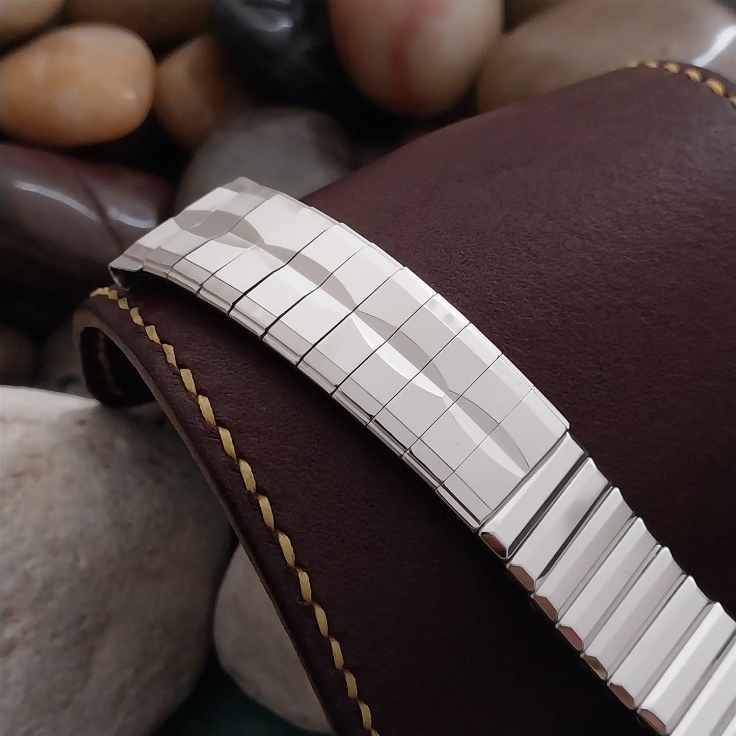 19mm 18mm White Gold-Filled Kreisler 1960s USA Unused 1960s Vintage Watch Band