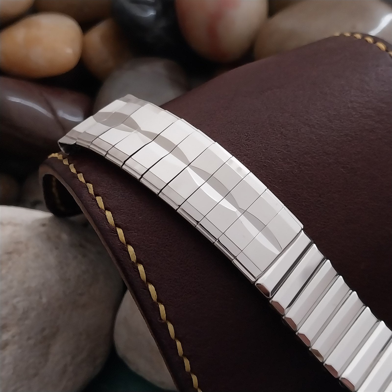 19mm 18mm White Gold-Filled Kreisler 1960s USA Unused 1960s Vintage Watch Band