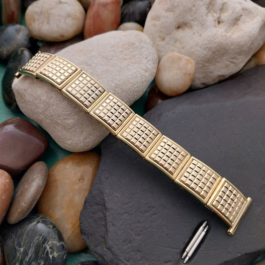 19mm 16mm 1950s 10k Gold Filled Mid-Century Expansion Unused Vintage Watch Band