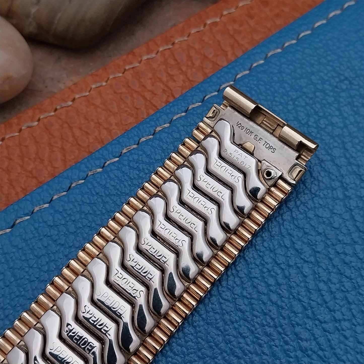 1950s Speidel Wide Gold-Filled 19mm Unused Classic Stretch Vintage Watch Band