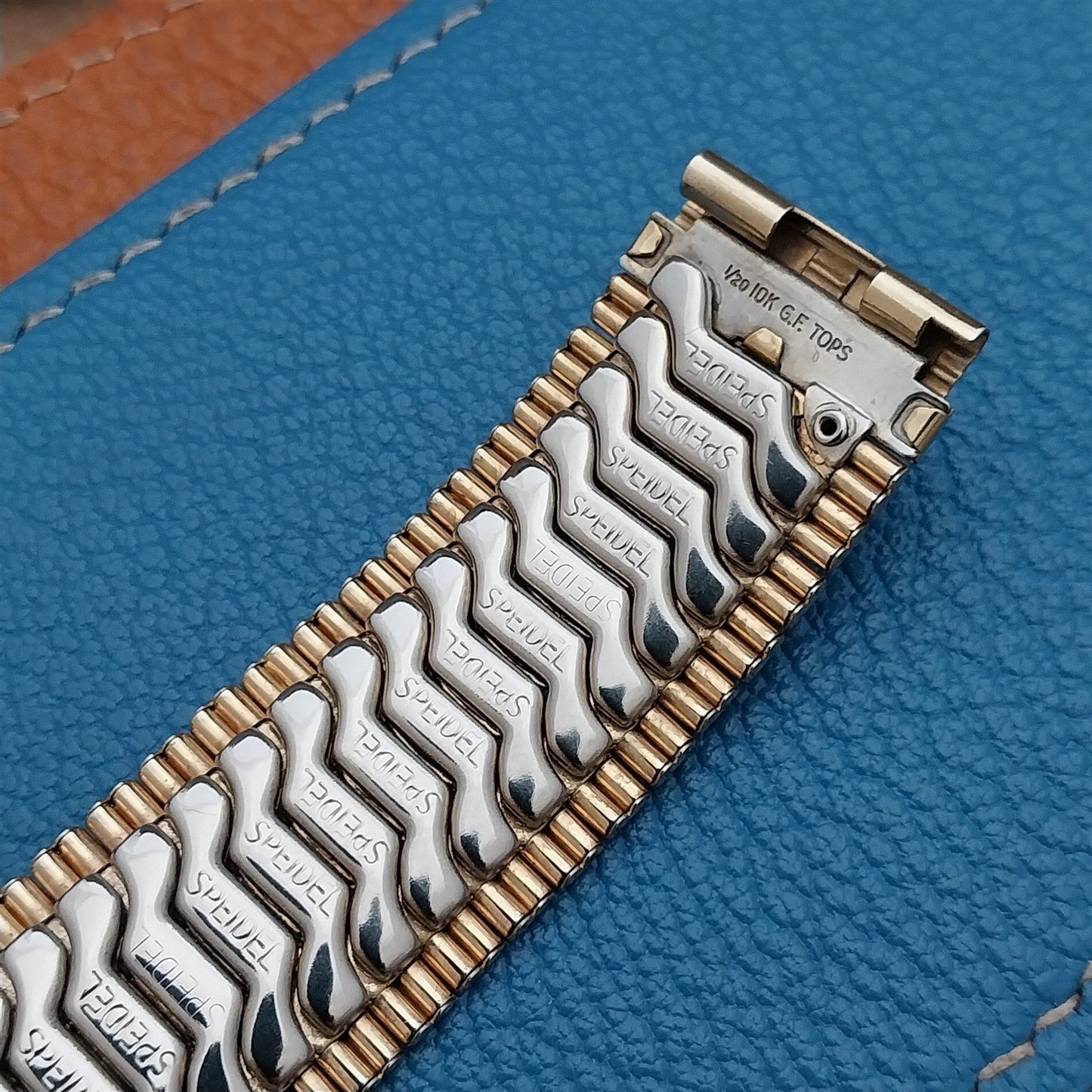 1950s Speidel Wide Gold-Filled 19mm Unused Classic Stretch Vintage Watch Band