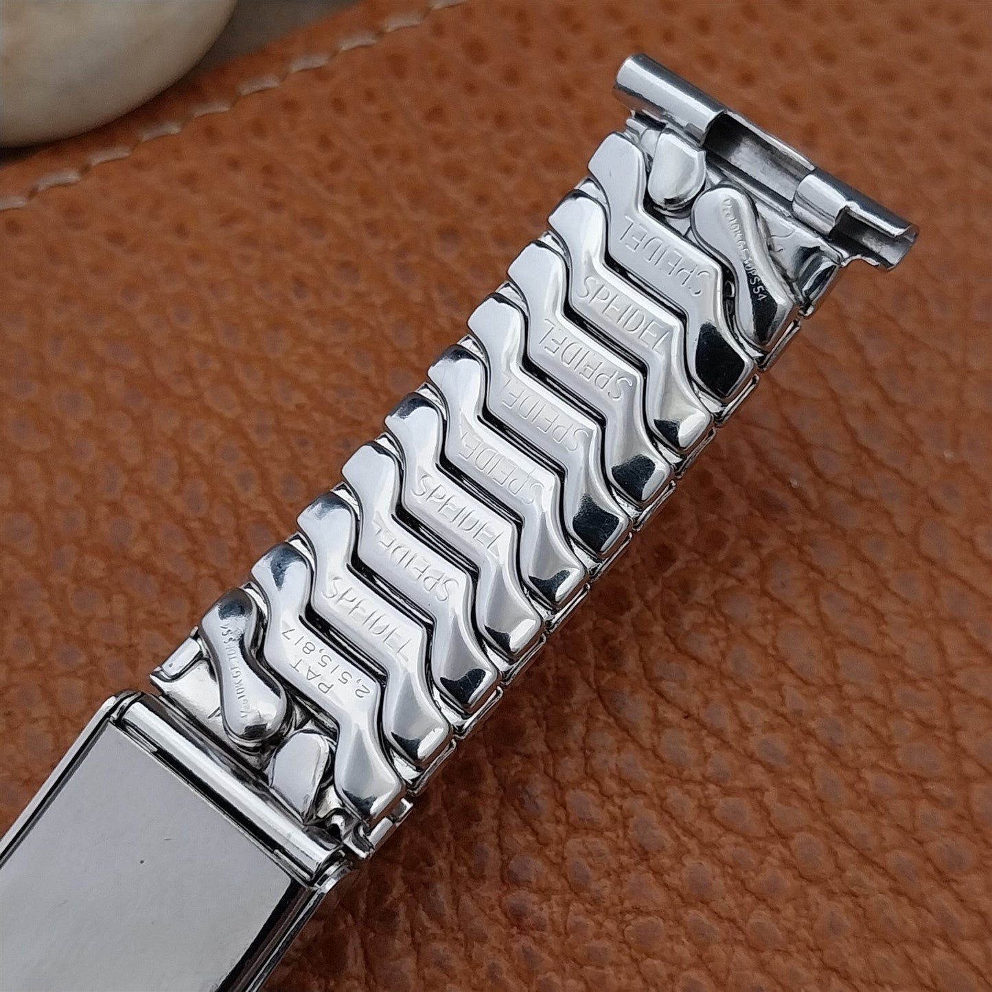 1954 White Gold Filled Photo Keepsake Speidel USA Unused Vintage Watch Band