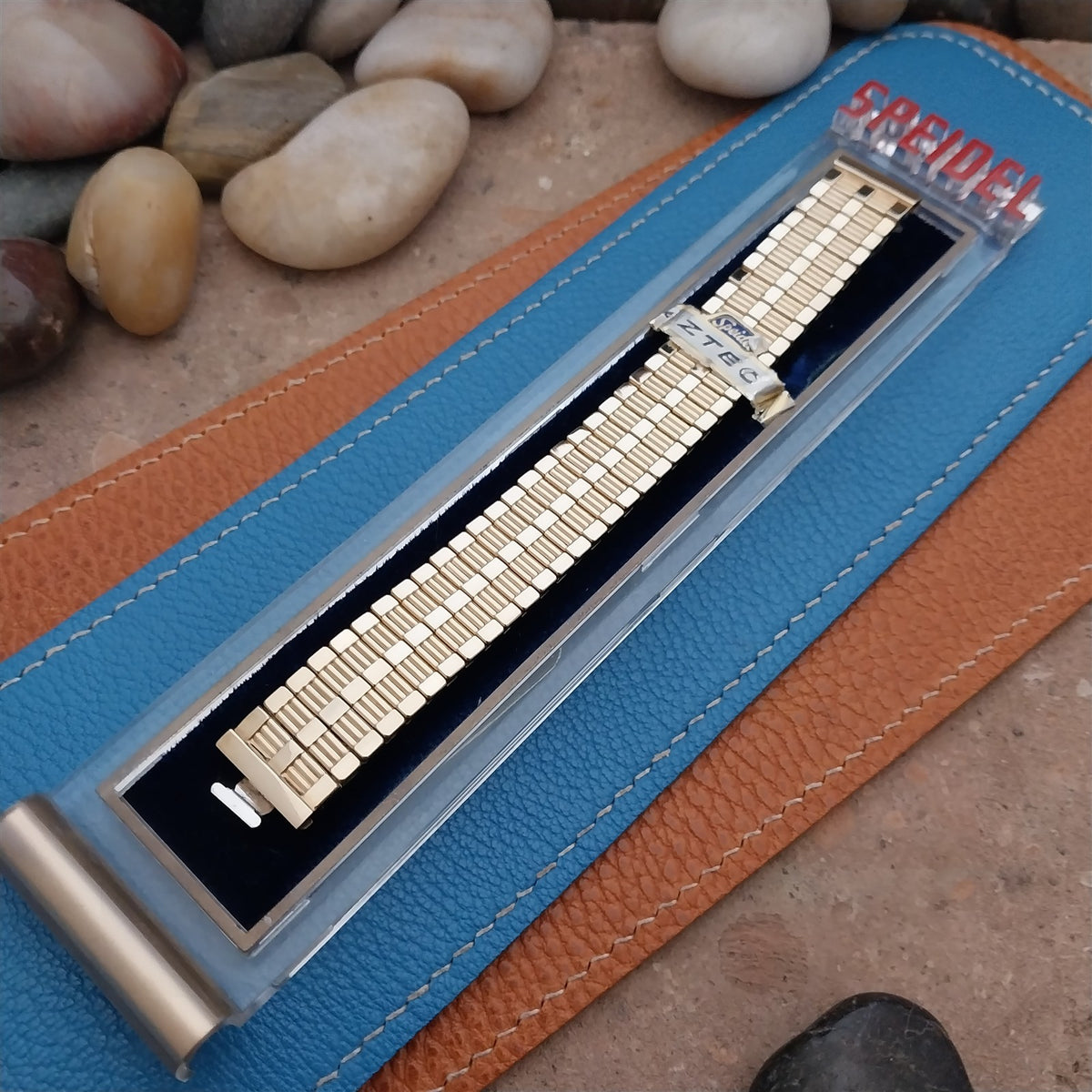 Vintage 1953 Speidel Aztec 5/8" Gold-Fill Expansion Unused Watch Band