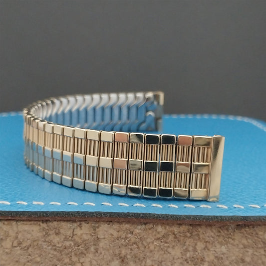 1953 Speidel Aztec 5/8" 10k Yellow Gold-Fill Expansion Unused Vintage Watch Band