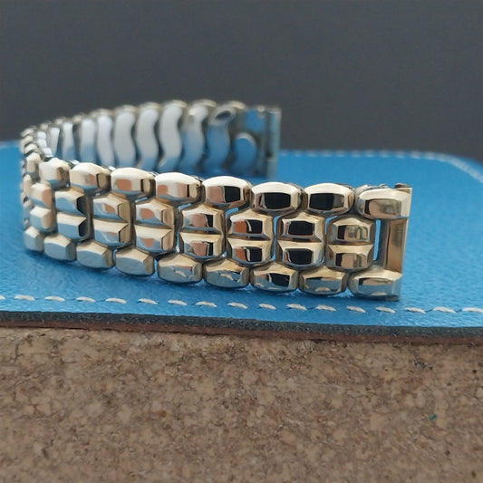 5/8" 1950s Cobblestone Speidel 10k Yellow Gold-Filled Watch Band