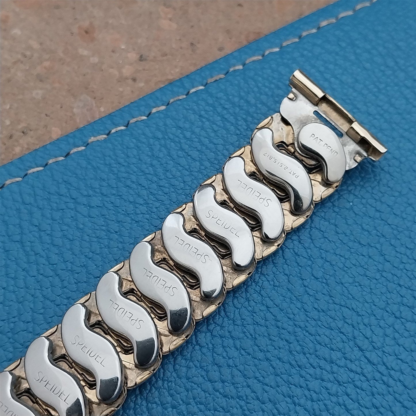 1950s Cobblestone Speidel 10k Yellow Gold-Filled Unused Vintage Watch Band
