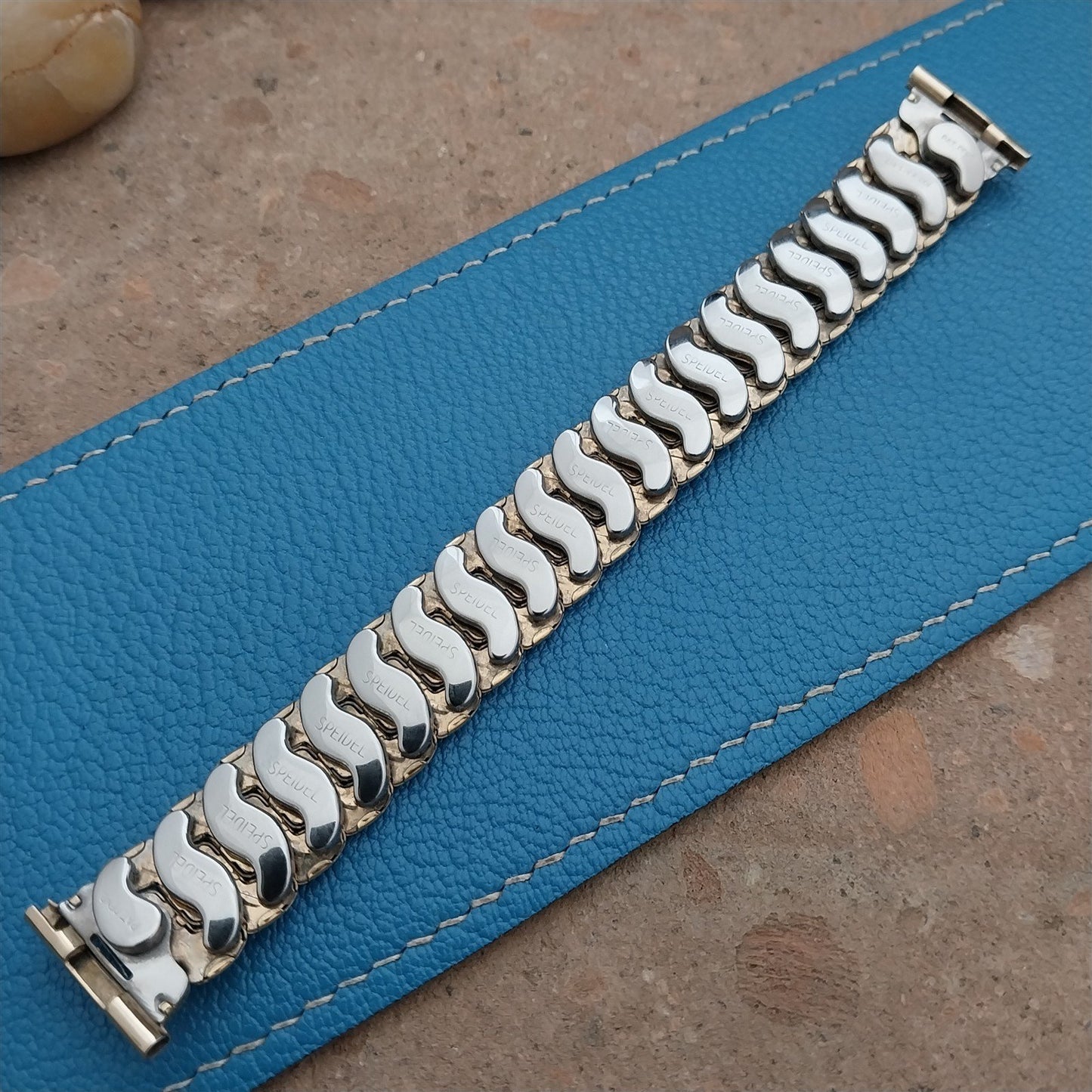 1950s Cobblestone Speidel 10k Yellow Gold-Filled Unused Vintage Watch Band