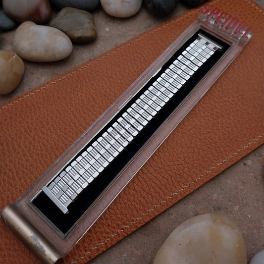 19mm 18mm 16mm White Gold-Filled 1953 Speidel Aztec Short nos Vintage Watch Band