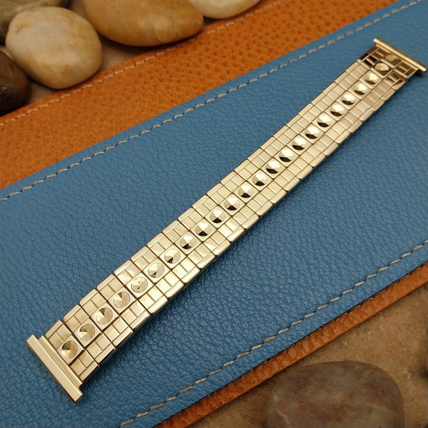 1958 Vintage Speidel Bullseye Yellow Gold-Fill 19mm 18mm 16mm Unused Watch Band