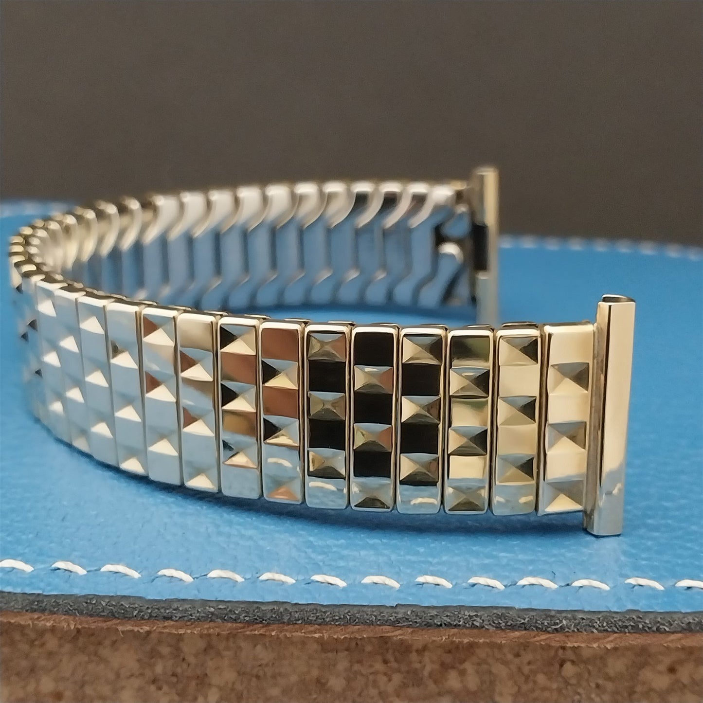 50s Yellow Gold-Fill 19mm 18mm 16mm Speidel Balboa Short nos Vintage Watch Band