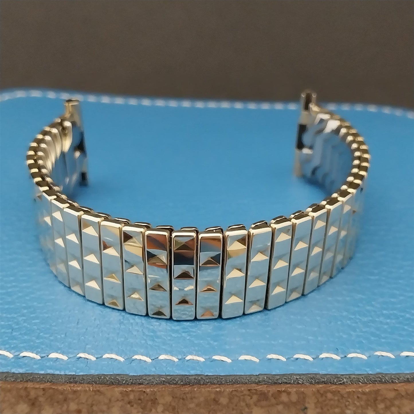 50s Yellow Gold-Fill 19mm 18mm 16mm Speidel Balboa Short nos Vintage Watch Band