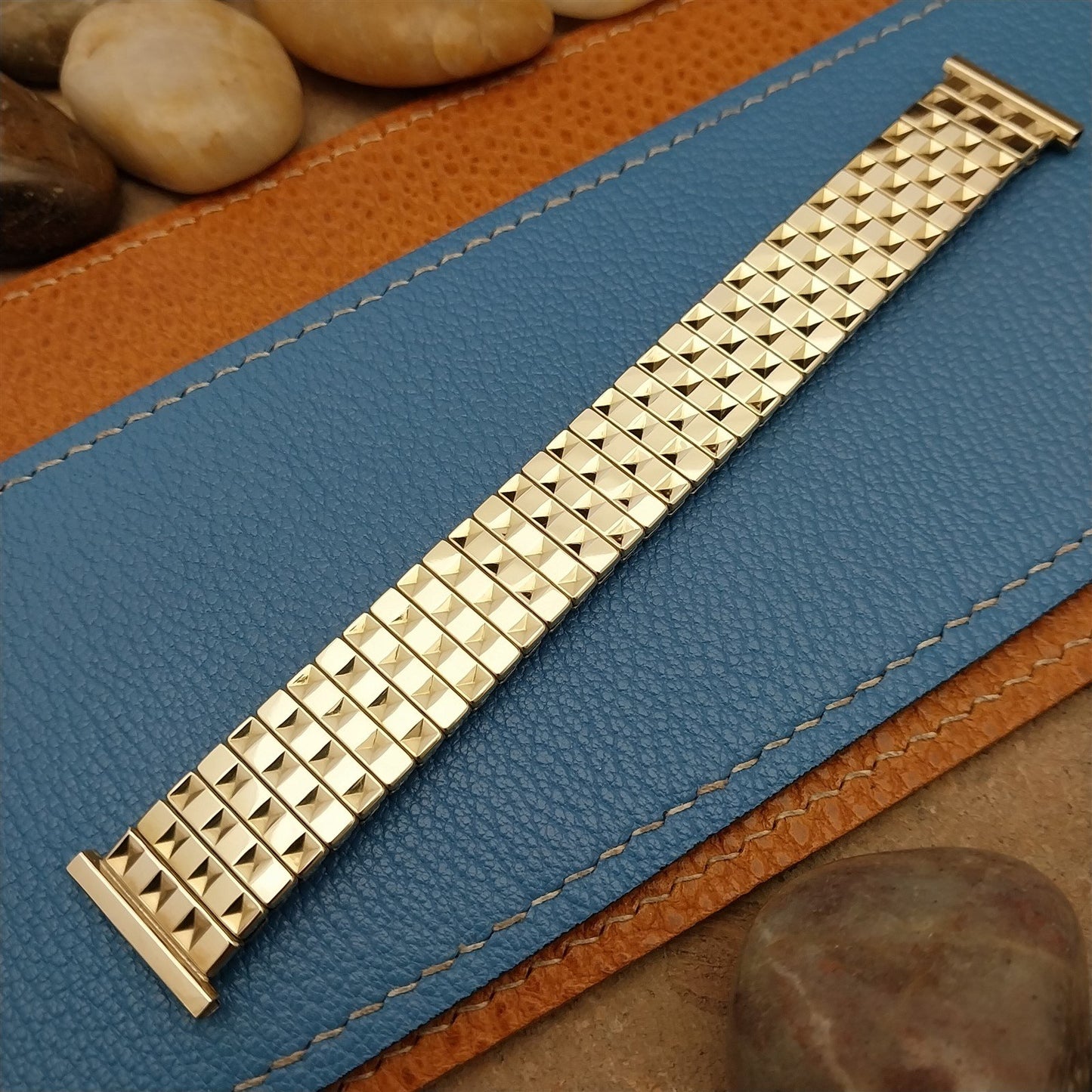 50s Yellow Gold-Fill 19mm 18mm 16mm Speidel Balboa Short nos Vintage Watch Band